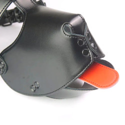 Kinky Puppy Masque Tête de chien Dog Fun Noir